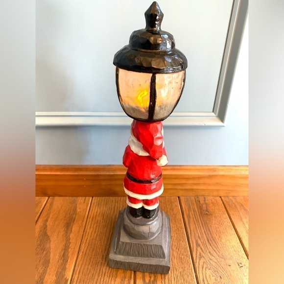 15.5” H Christmas Santa Lantern - Picture 3 of 3